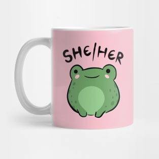 She Her Frog: A Kawaii Story of Cute Characters and Feminine Friendship Mug